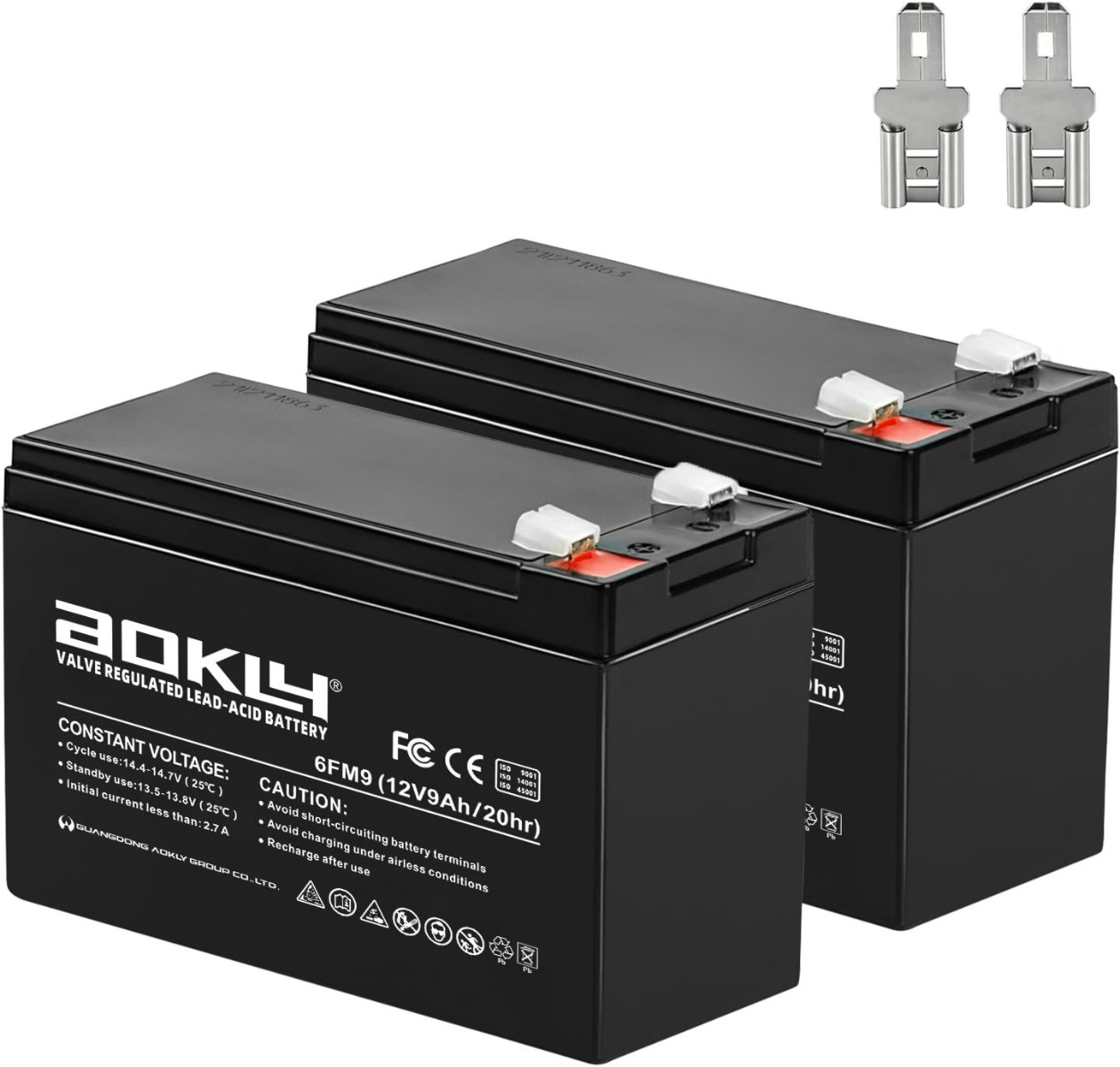 12 Volt 9 AH Rechargeable Lead Acid Battery,12V 6FM9 20Hrs